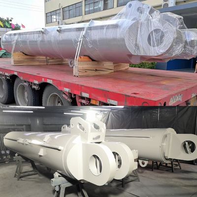 Silindro idraulico a ruota di gomma per gru su misura certificato ISO9001 per scavatori a ruota di secchio