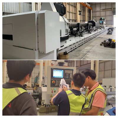 2 teste personalizzato Skiving e rotolo bruciatore con SIEMENS CNC