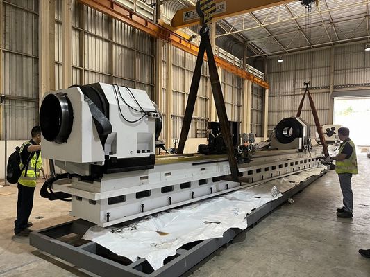EOOE Hydraulic SRB Skiving Burning Machine ISO9001 con trasportatore a chip