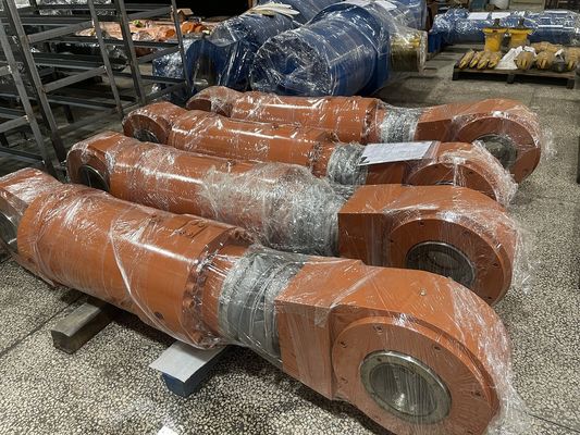 Pressione di prova di 35 MPa cilindro idraulico a trazione a rotazione con sigillatura Merkel