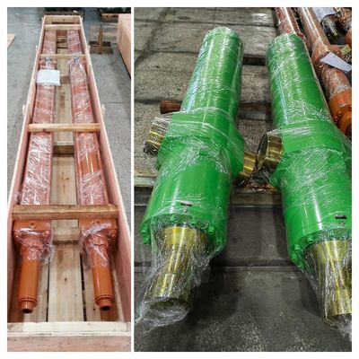 Pressione di prova 32 MPa Silindri idraulici a tre fasi con diametro massimo di foratura 865 mm in stabilimento siderurgico
