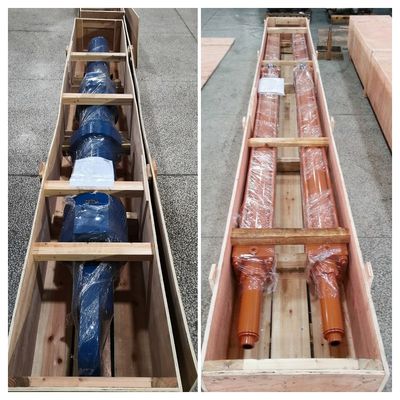 32 Mpa Pressione di prova Fabbrica di acciaio Silindri idraulici pesanti con lunghezza di corsa su misura
