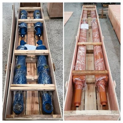 32 Mpa Pressione di prova Fabbrica di acciaio Silindri idraulici pesanti con diametro su misura