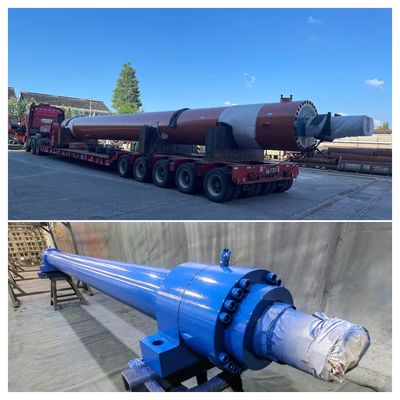 Silindri idraulici pesanti con diametro massimo di foratura 865 mm nello stabilimento siderurgico
