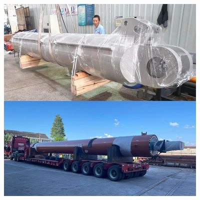 piattaforme petrolifere gru cilindro idraulico personalizzato 25MPa pressione di esercizio per l'industria pesante