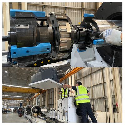 SIEMENS Processo elettrico per buchi interni Skiving Roller Burnishing con design di rotaia guida ultra larga