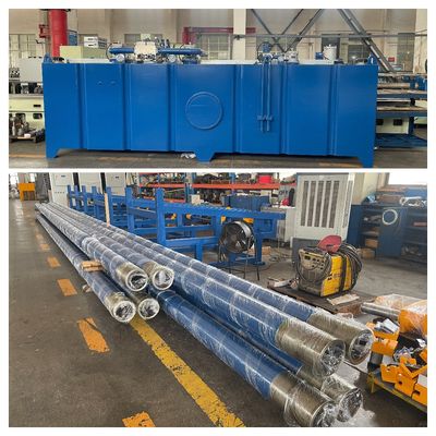 Banchetto di estrazione a freddo a tubo senza cuciture dotato di supporti per pompe idrauliche Rexroth Disegno